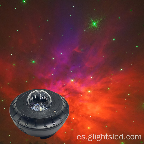 LED Bead 360 grados Room romántica Rotación de la luna navideña Star Sky Proyector Night Light